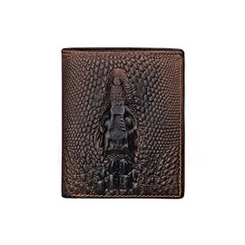 Medifier Krokodil-Muster Geldbörse aus echtem hochwertigem Leder in 3 Stil