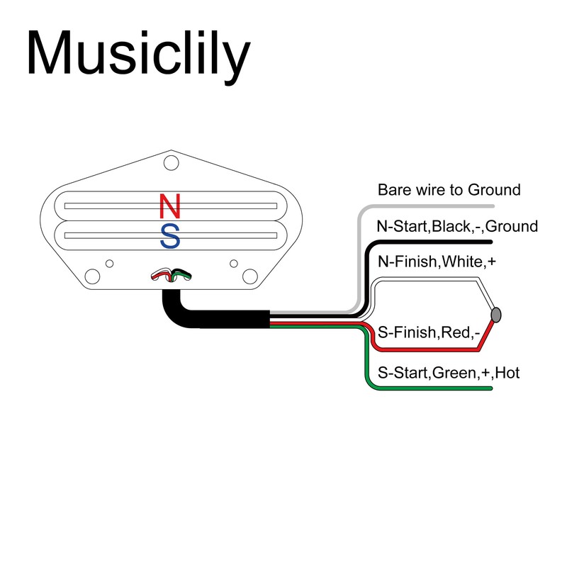 Musiclily Pro TL-DPMA Alnico 5 Dual Single Coil Sized Humbucker
