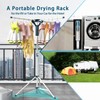 JAUREE Tripod Clothes Drying Rack Folding Indoor, Portable Drying Rack