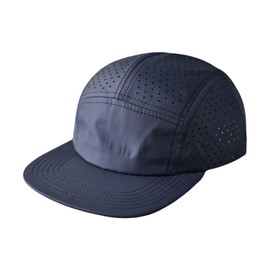 RUNQIU Mesh Cap, Sports Hat, Simple, Five Panel, Shallow Baseball Cap, UV Protection, Breathable, Cool, Quick Drying, Solid, Running, Climbing, Fishing, Golf, Driving, Outdoors, Unisex, blue (navy