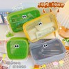 Transparent Beach Bag / Vacation Tote / See-through Swim Bag / Dual Compartment Bag R12 Purple + Large [21.5*12.3*8] 20ea