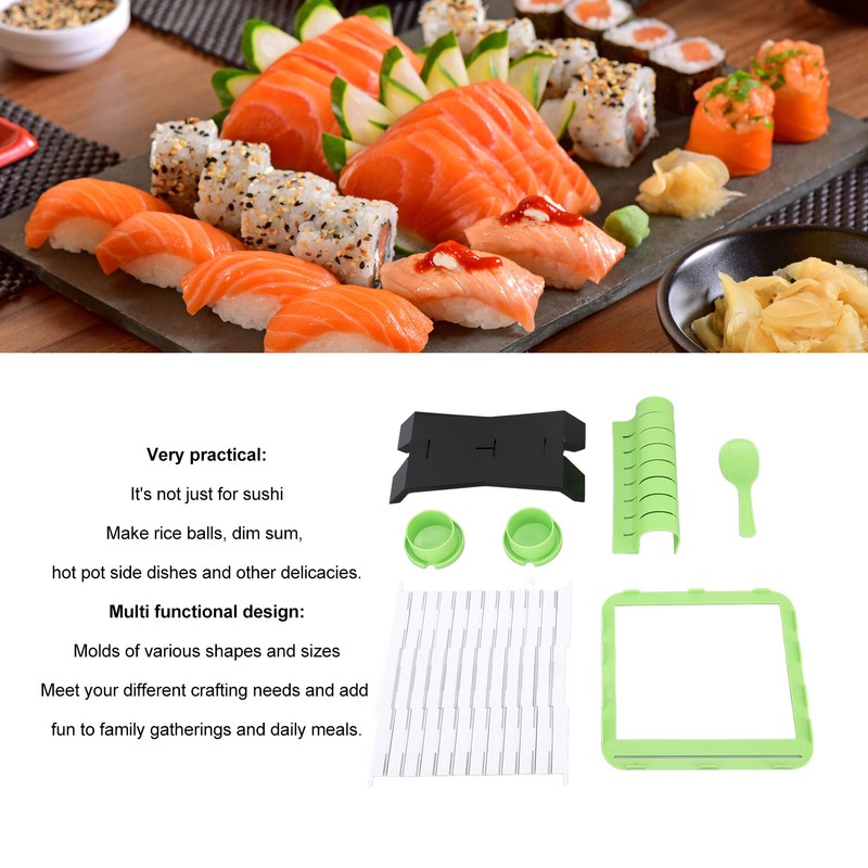 Sushi Making Kit Plastic Multi Purpose DIY Sushi Maker Rolling