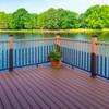Dunzy Post Caps Aluminum Pyramid Fence Deck Post Caps Cover