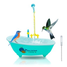 WEIYOONS Pet Bird Bath Parrot Bathtub Bird Shower Box Automatic Bird Bath Indoor for Parakeet Cockatiel Conure Budgie and Pet Birds