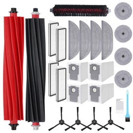 Zubehör für Roborock S8 MaxV Ultra Saugroboter, 2 Hauptbürste 4 Staubbeutel 4 Wischtücher 4 Seitenwischer 4 Filter 4 Seitenbürsten 1 Reinigungsbürste