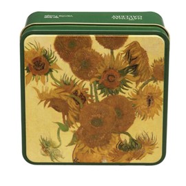 Gardiners of Scotland Handmade Fudge 120g Square Tin, Van Gogh Sunflowers Vanilla Fudge