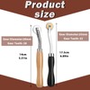 Nitlak 2 PCS Tracing Wheel with Wooden Handle Stainless Steel