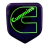 N/A GRILLE EMBLEM fits RAM DIESEL 1994-2002 Black/Lime Green Outline