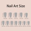 Uñas postizas almendradas de estilo corto, rosas, francesas, con acabado