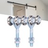 2Pcs Door Hanging Wheel Pulley Roller Glass Door Accessory for