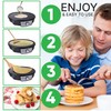 nutrichef Electric Crepe Maker Pan & Griddle, 12 Inch Nonstick