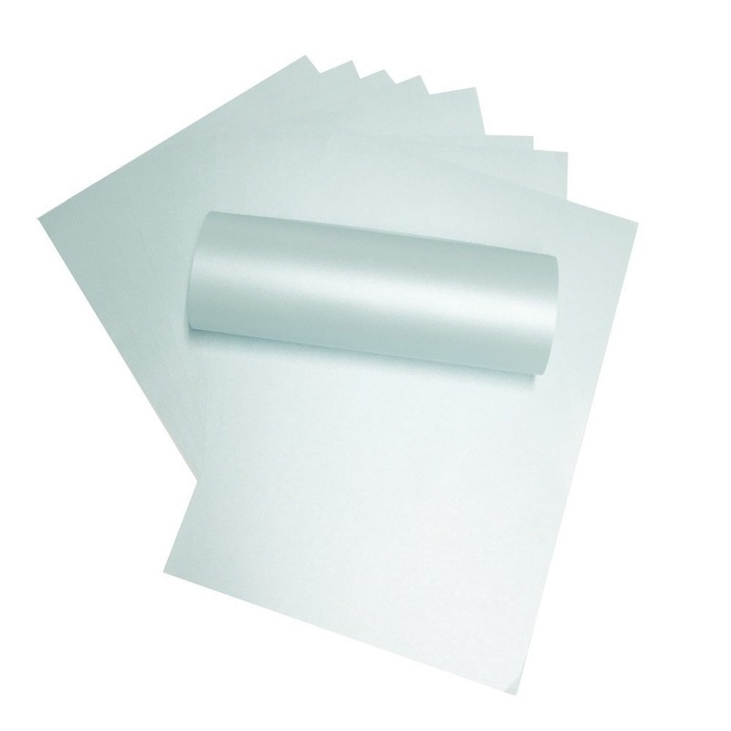 Syntego A4 Baby Blue Majestic Pearlescent Shimmer Paper Double Sided