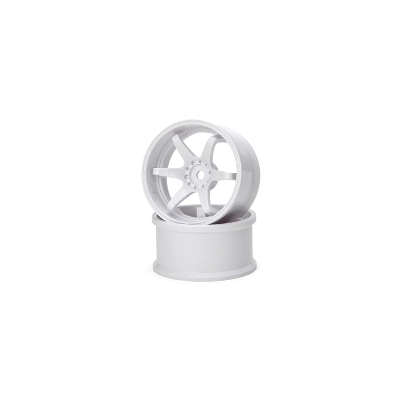 G-Force N-6 Drift Wheel /+6/White RC Wheel GD058