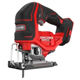 CRAFTSMAN V20 RP Cordless Jig Saw, 3 Orbital Settings, Up to 3,200 SPM, Variable Speed Keyless, Bare Tool Only (CMCS650B)