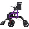 Farani 2 in 1 Rollator Walker & Transport Chair Combo,