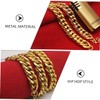 COLLBATH 2pcs Punk Style Imitation Gold Necklaces for Men Fine