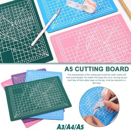 tooloflife A4 Self Healing Double Sided Cutting Mat for Quilting, Sewing, Scrapbooking, Fabric and Paper Crafts