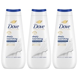 Dove Advanced Care Sulphate Free Body Wash for Women Made with Skin-Natural Nourishers and Micromoisture Provides 24 Hours Renewing Lotion-Soft Softer Skin, 400ml Pack of 3