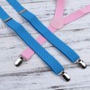 ICObuty Men's Y Shape Suspender Adjustable Elastic Solid Color 6