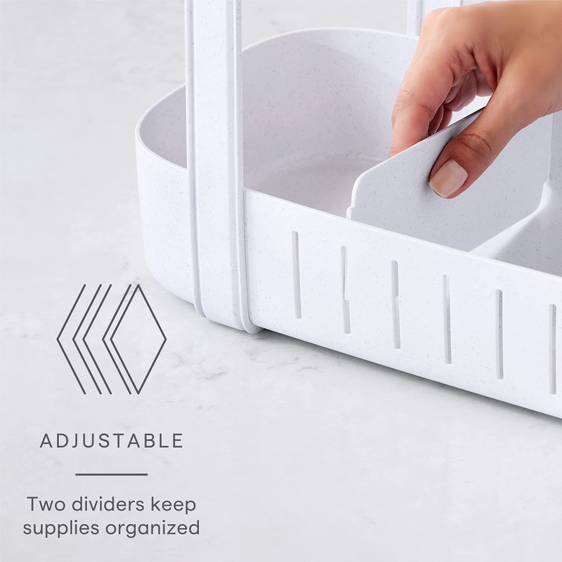 YouCopia SinkSuite Under Sink Cleaning Caddy, 2-Tier Adjustable Cleaning Supplies