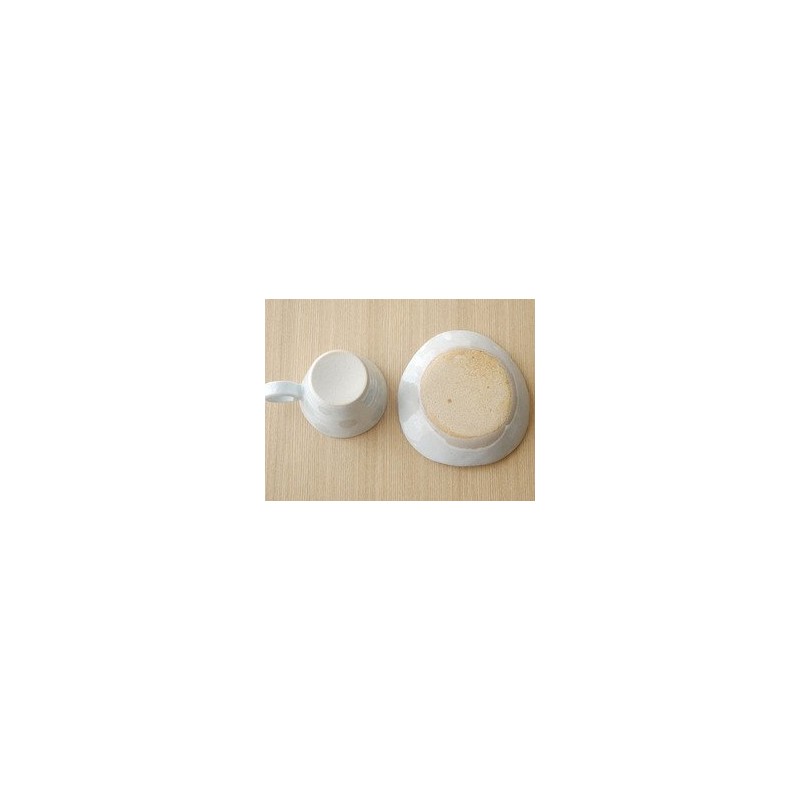 和食 Charger 手造ri 土物 Cup & Saucers (Sleeve Polka Dot)