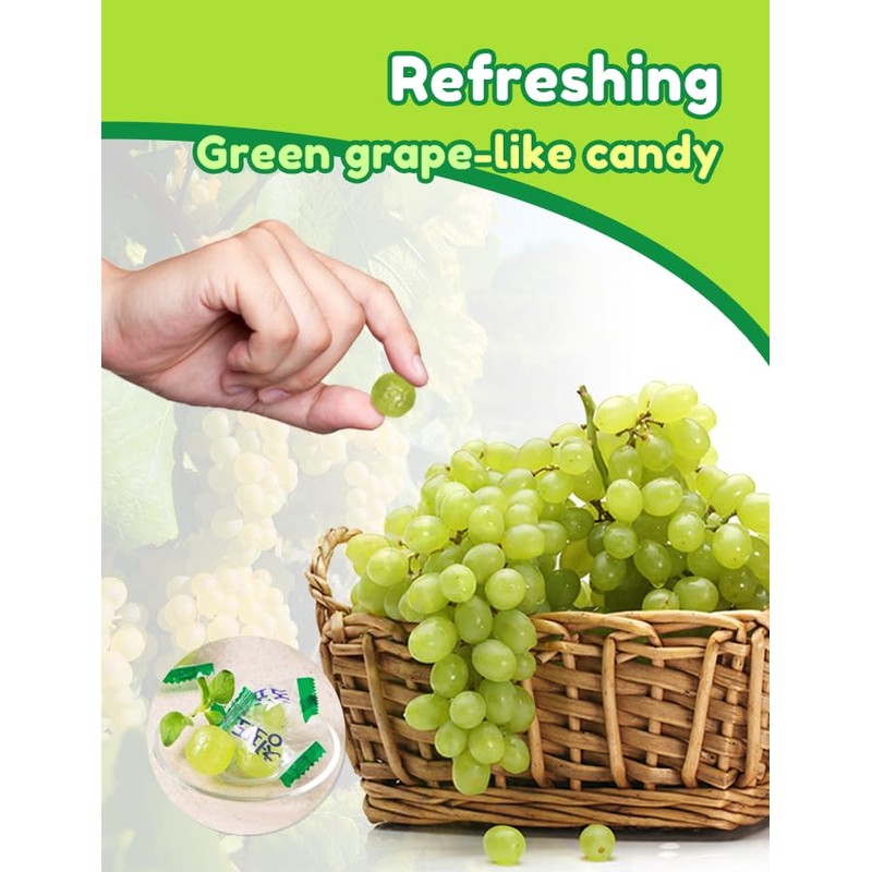 [Pack of 2] Green Grape Candy 153g / 5.3oz -