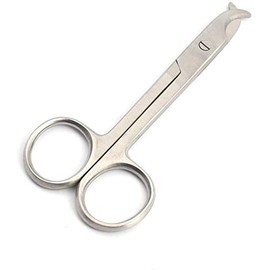 White TOENAIL Scissors 4.5" for Small Animals by G.S ONLINE STORE