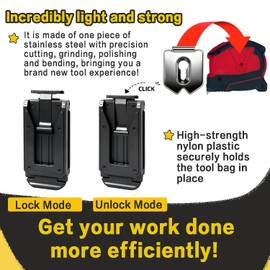 [MAGG HEVI] Tape Measure Holder,Quick Draw Tape Measure Holster,Tape Measure Belt Clip with Quick-Release Clip,Measuring Tape Holder for Belt