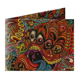 Origami Paper Wallets Slim Organic Vegan Eco Friendly Recycle Paper Minimalist Gifts For Man Women Wallets Psychedelic