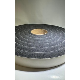 Generic Peak Weather Stripping Tape 3/4 inch Thick Foam x 1.5 inch Wide x 15 ft. Long Black Black PVC Foam Tape