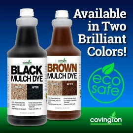 Covington Naturals Mulch Dye  Rich Brown Black Mulch Dye Concentrate Colorant Paint Just Mix Spray - Brown