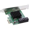 InLine® Interface Card, 4X SATA 6Gb/s Controller, PCIe 2.0 (PCI-Express)