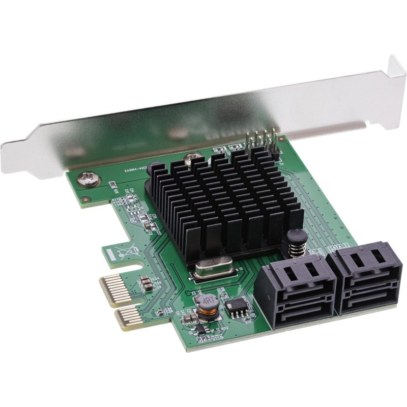 InLine® Interface Card, 4X SATA 6Gb/s Controller, PCIe 2.0 (PCI-Express)