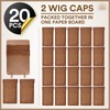 Teenitor Wig Caps, 20 Pack Stretchy Nylon Skin Tone Wig