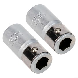 Cloudpower 2 Pcs Screwdriver Holder For Socket Bits, 1/4" Square Drive To 1/4" Hex Adaptor Bit Holder Socket