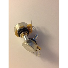 2 x CTS 1 Meg Audio Taper Solid Shaft Potentiometers Guitar Or Amp Repair Pots