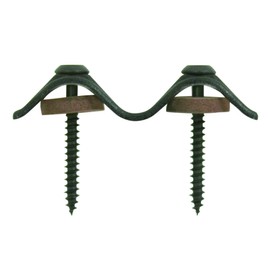 DAIDOHANT 45955 Corrugated Plate W Lock Bronze for Wood Base (Poly Washers) (Nominal Diameter d) 0.17 x Length 1.4 inches (35 mm) (Pack of 16)