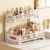 2-Pack Under Sink Storage Organizer, Large 2-Tier Elegant Mesh Pull