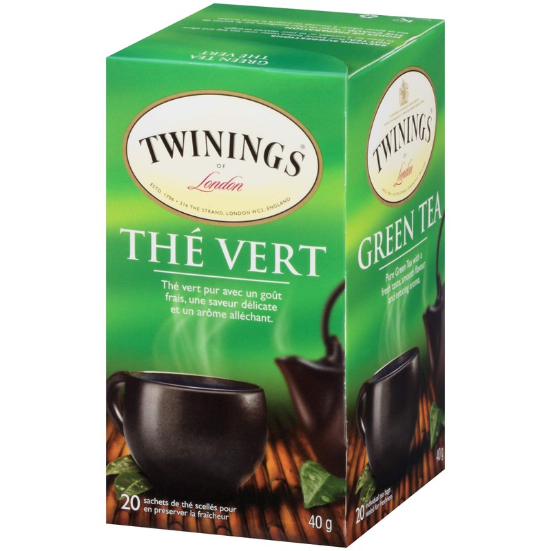 Twinings Classic Green Individually Wrapped Tea Bags | 100% Pure