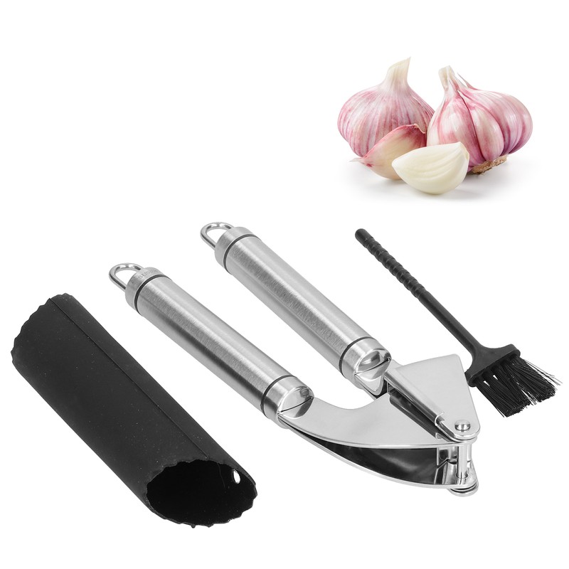 Garlic Press 304 Stainless Steel Mincer Crusher Fine Polished Mirror