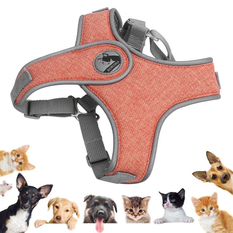 Pet Leash Vest Reflective Harness Adjustable Breathable Cat Dog Outdoor