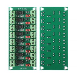 AOICRIE 2pcs PC817 8 Channel Optocoupler Isolation Board Voltage Converter Module 3.6-30V Photoelectric Isolated Module 817 Voltage Isolation Module