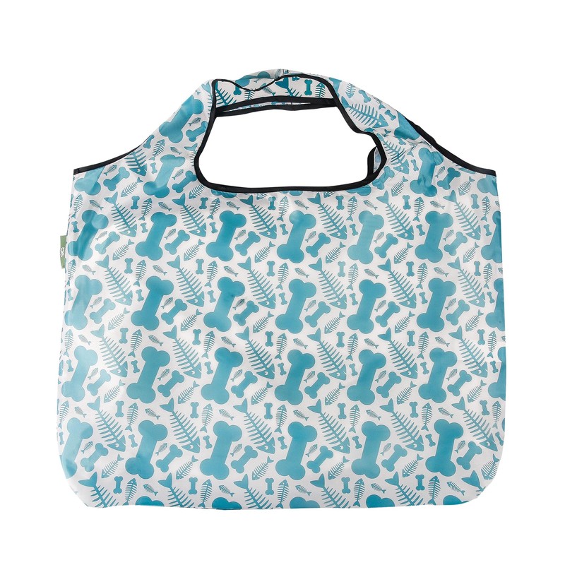 ECO CHIC Foldable Reusable Large Recycled Grocery Bags Lightweight Shopping