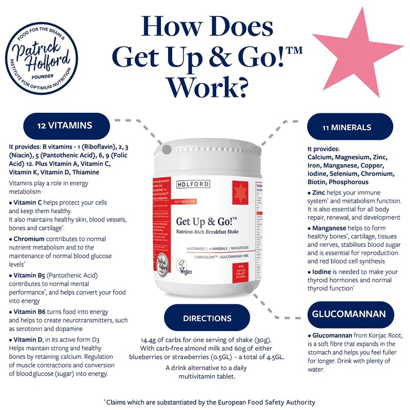 Patrick Holford Get Up and Go! Breakfast Shake: Whole Foods,