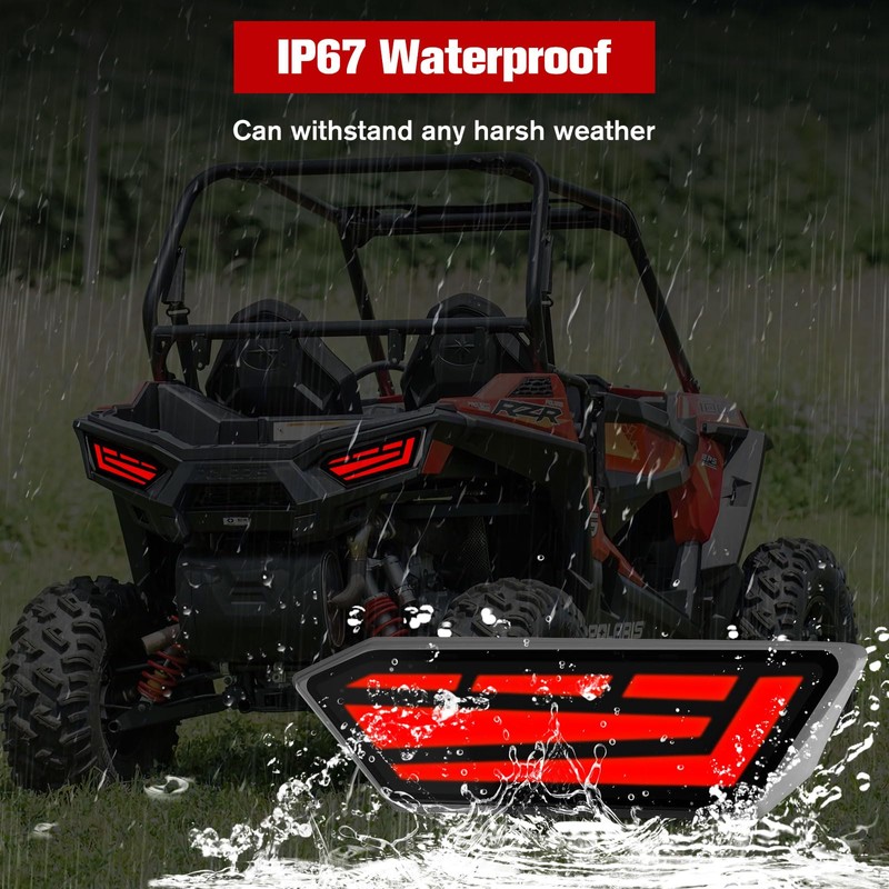 LitMiRaCle LED Tail Lights for Polaris RZR 900 1000 S