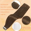 Full Shine Brown Tape in Hair Extensions 24 Inch Long