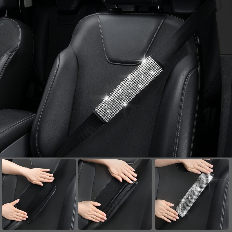 CAR PASS 11 PCS Bling Diamond Car Accessories for Women,