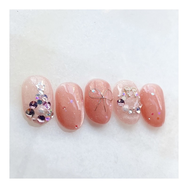 Pure J [x-mas collection 2] Edeline Pink - Short Almond