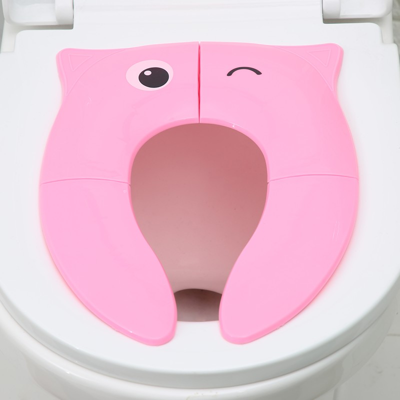 Kids Folding Potty Seat Pad Portable Travel Baby Toddler Toilet