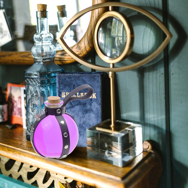 Eco-Fused コスプレ ポーションボトル ホルダー付き クリア 球形 魔法使い 魔女 コスチュームアクセサリー ストッパー